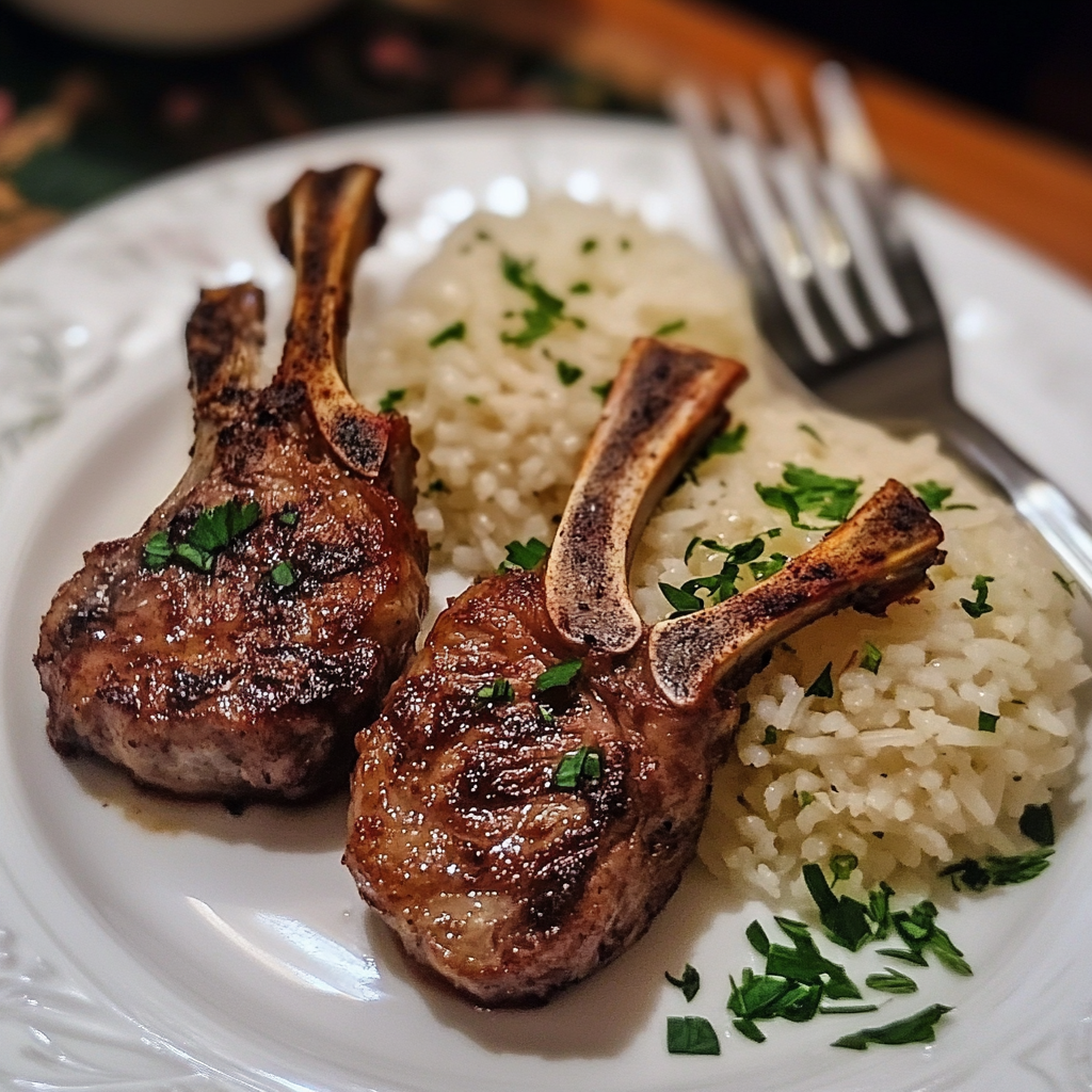 Lamb Chops and Rice Recipe