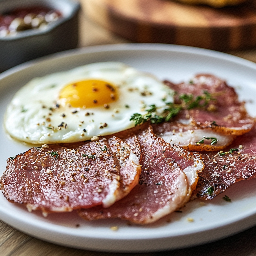 Pastrami and Eggs Breakfast Recipe